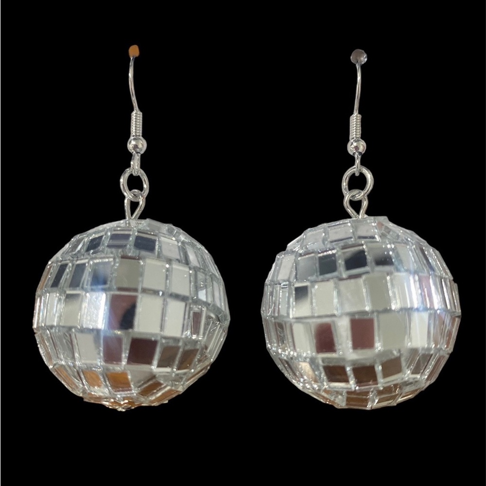 Disco Ball Earrings Gem